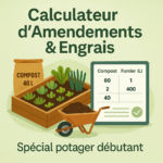 Calculateur d’Amendements & Engrais – Spécial Potager Débutant