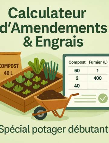 Calculateur d’Amendements & Engrais – Spécial Potager Débutant